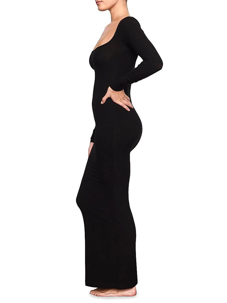 商品SKIMS|Soft Lounge Long-Sleeve Dress,价格¥671,第3张图片详细描述
