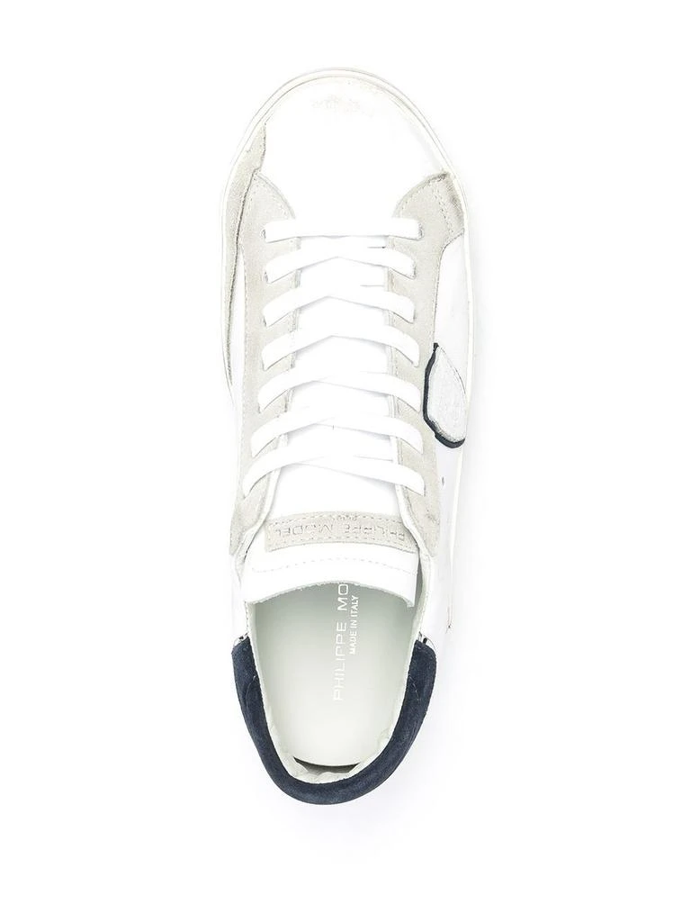 商品PHILIPPE MODEL|Philippe Model Men&#39;s  White Leather Sneakers,价格¥3659,第4张图片详细描述