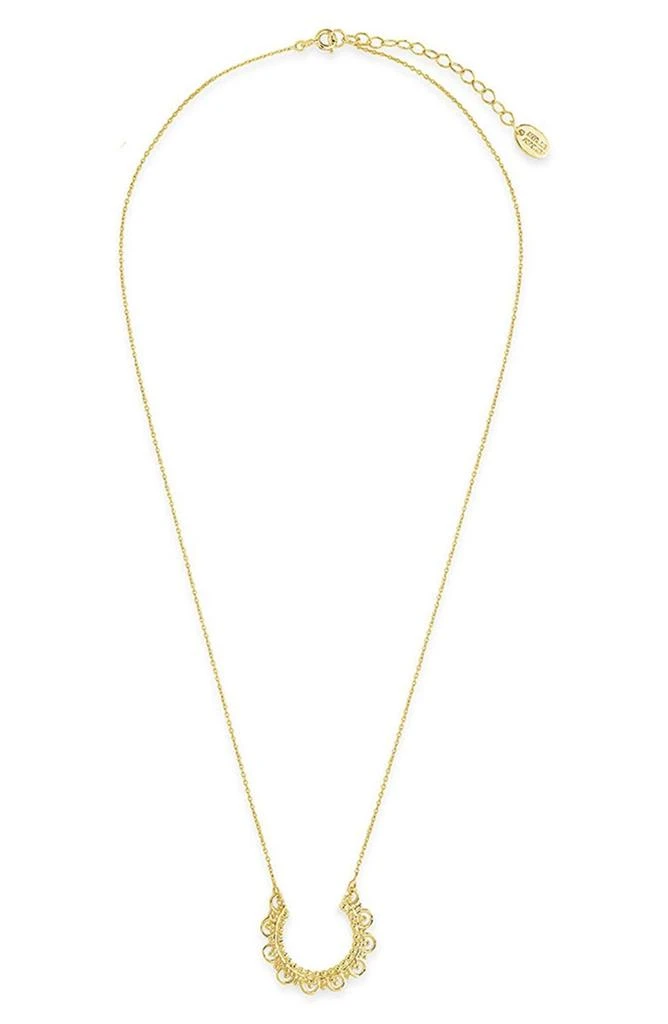 商品Sterling Forever|14K Gold Plated Sterling Silver Embellished Pendant Necklace,价格¥173,第2张图片详细描述