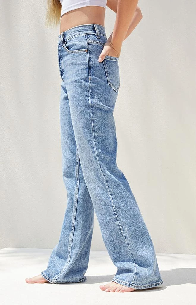 商品PacSun|Eco Medium Blue High Waisted Bootcut Jeans,价格¥420,第3张图片详细描述