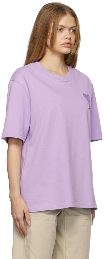 商品AMI|Purple Ami De Coeur T-Shirt,价格¥708,第2张图片详细描述