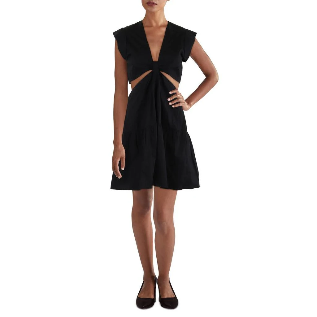 商品Steve Madden|Steve Madden Womens Amanda Cotton Cut-Out Mini Dress,价格¥182,第1张图片