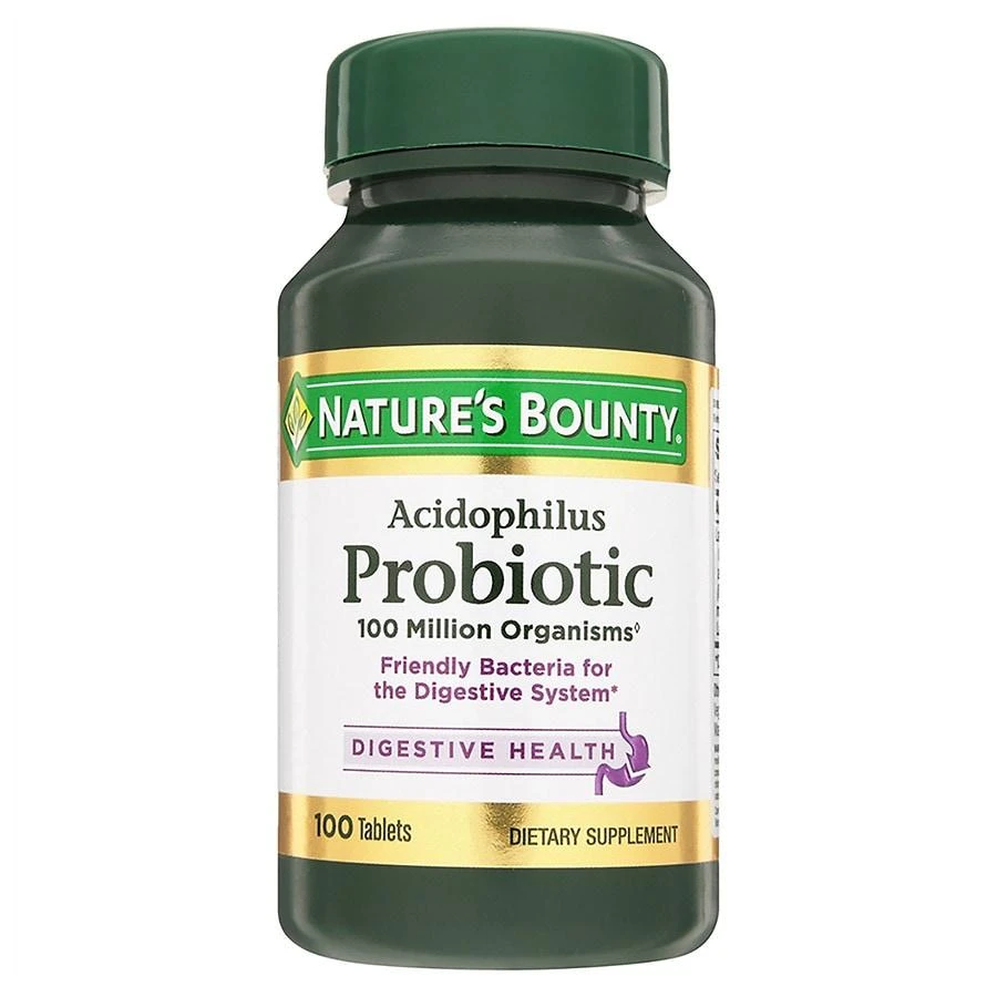 商品Nature's Bounty|Probiotic Acidophilus Dietary Supplement Tablets,价格¥109,第1张图片