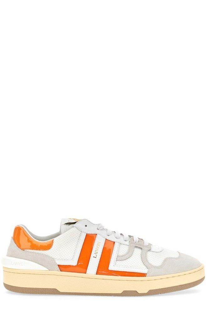 商品Lanvin|Lanvin Panelled Lace-Up Sneakers,价格¥3105-¥3465,第1张图片