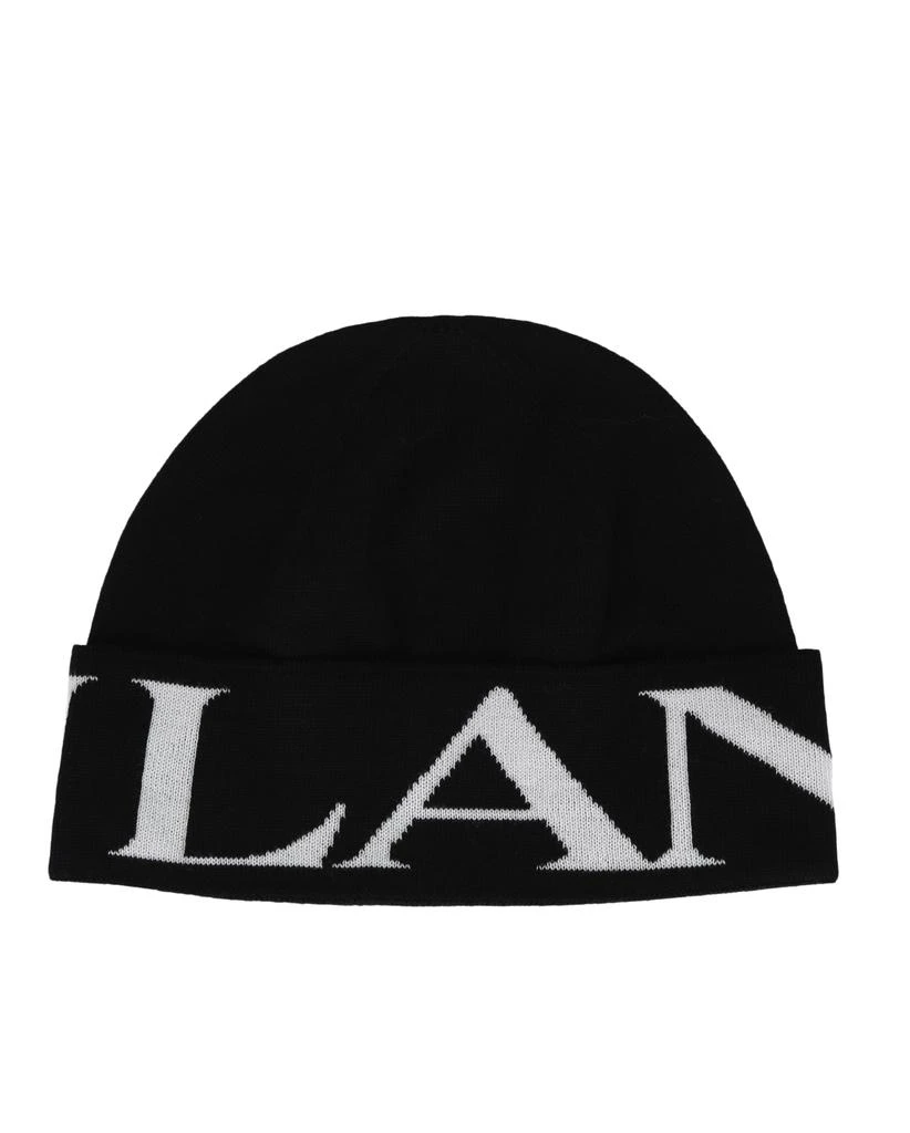 商品Lanvin|Folded Logo Wool Beanie,价格¥911,第1张图片