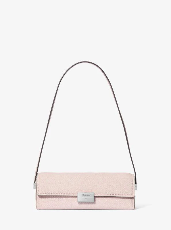 商品Michael Kors|Lunar New Year Ludlow Small Denim-Printed Leather Convertible Pochette,价格¥587,第1张图片