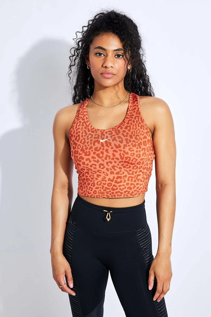 商品NIKE|Dri-FIT One Leopard Print Tank - Madder Root/White,价格¥418,第1张图片