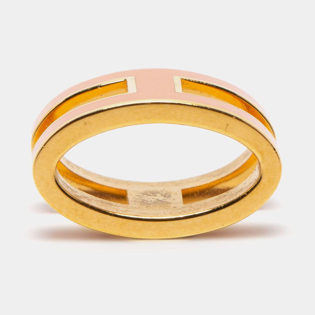 商品[二手商品] Hermes|Hermès Orange Lacquer Gold Plated Pop H Pendant,价格¥2384,第5张图片详细描述