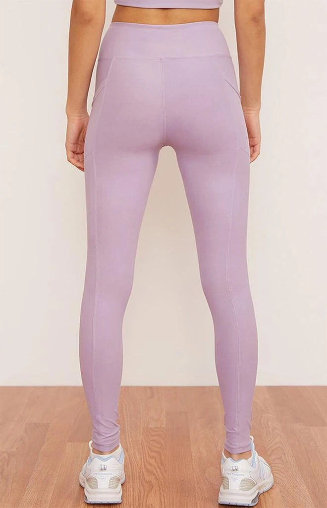 商品Wolven|Eco Lavender Juniper Crossover Pocket Leggings,价格¥808,第4张图片详细描述