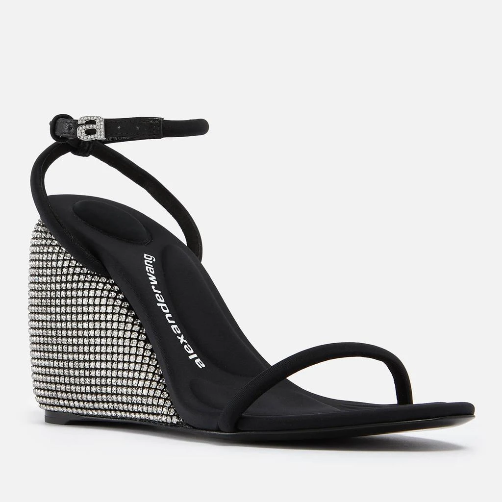 商品Alexander Wang|Alexander Wang Dahlia Crystal-Embellished Neoprene Wedge Sandals,价格¥1596,第5张图片详细描述