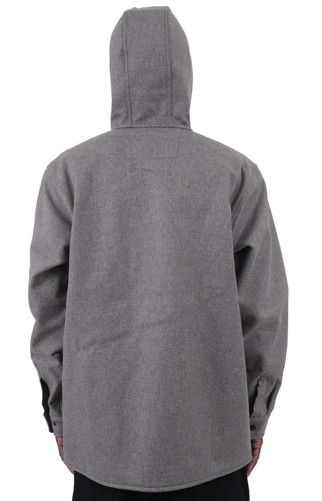 (105022) Rain Defender Relaxed Fit HW Hooded Shirt Jacket - Black Heather商品第5张图片规格展示