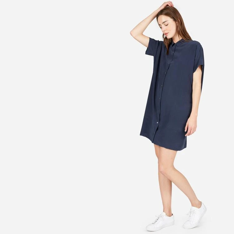 商品Everlane|真丝宽松衬衣裙,价格¥509,第5张图片详细描述