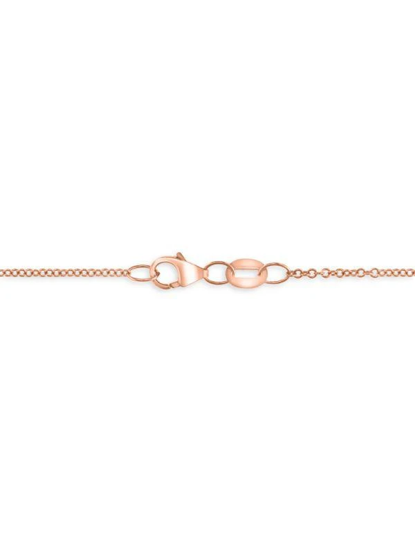 商品Effy|14K Rose Gold & Multi Stone Bird Pendant Necklace,价格¥5082,第3张图片详细描述