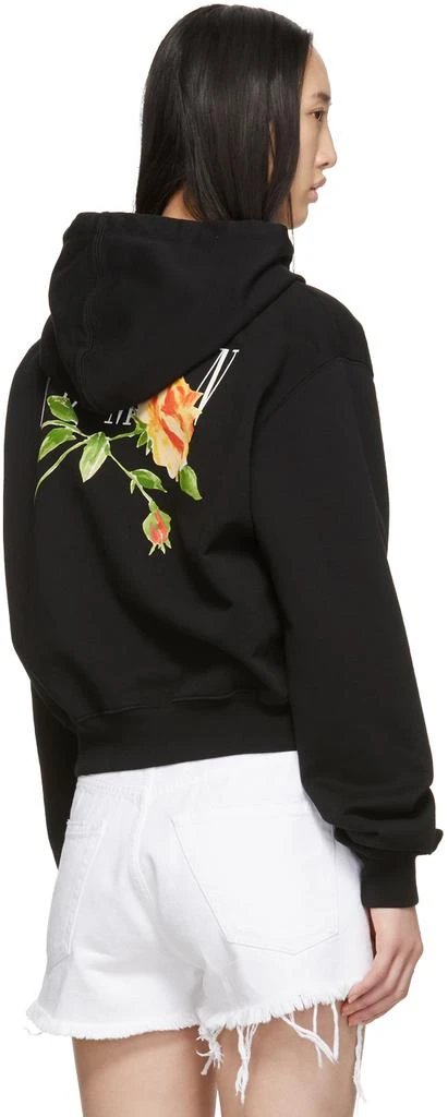 商品Off-White|Black Cropped Flower Hoodie,价格¥2456,第3张图片详细描述