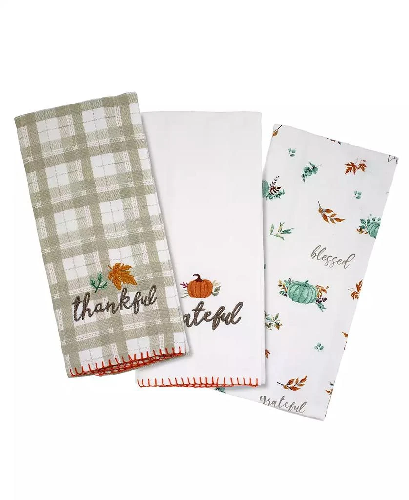 商品Avanti|Grateful Patch 3 Piece Kitchen Towels,价格¥116,第1张图片