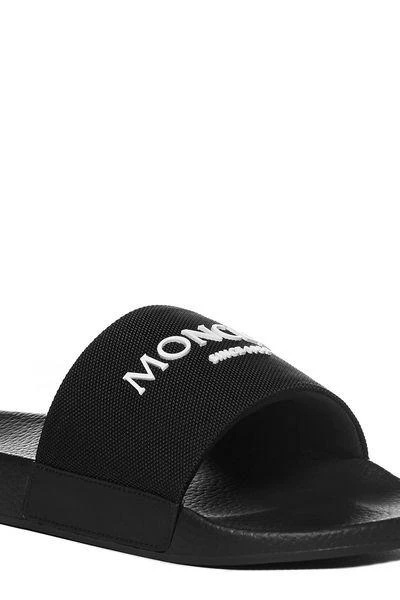 商品Moncler|RAFFIA & CANVAS SLIDES,价格¥1700,第4张图片详细描述