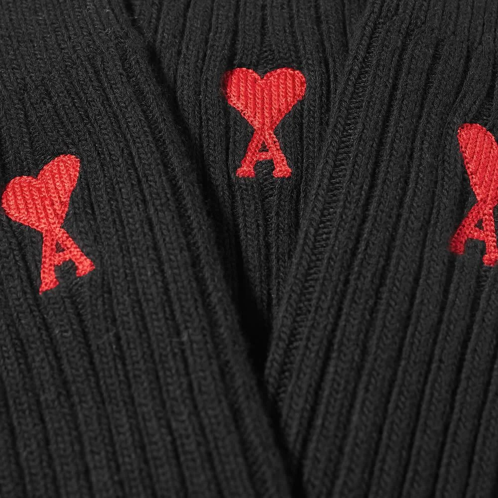 商品AMI|AMI Small A Heart Sock - 3 Pack,价格¥1231,第2张图片详细描述