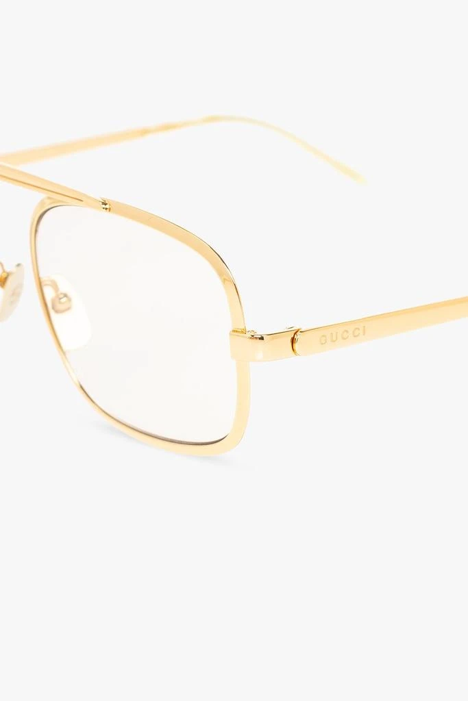 商品Gucci|Gucci Eyewear Aviator Frame Glasses,价格¥3130,第3张图片详细描述