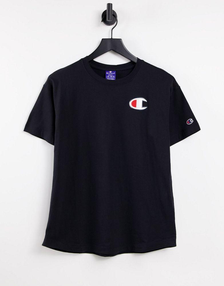 商品CHAMPION|Champion maxi t-shirt in black,价格¥148,第1张图片