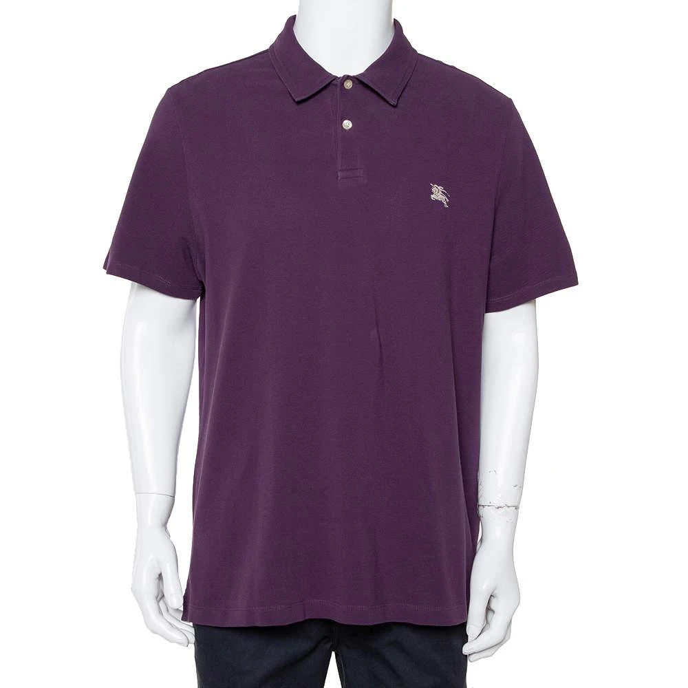 商品[二手商品] Burberry|Burberry Brit Purple Cotton Pique Polo T-Shirt XXL,价格¥809,第1张图片