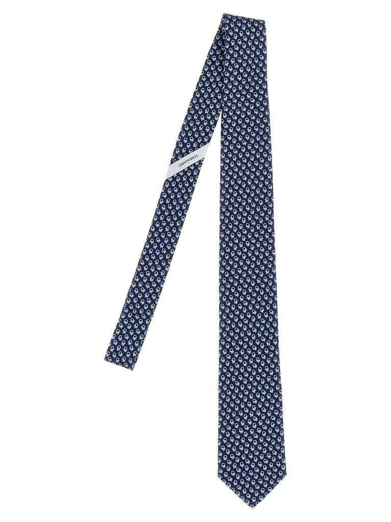 商品Salvatore Ferragamo|Printed Tie Ties, Papillon Blue,价格¥1229,第1张图片