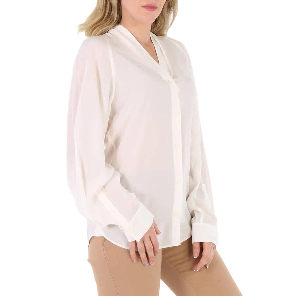 商品Burberry|Ladies Natural White Fion Long-Sleeve Shirt,价格¥1731,第2张图片详细描述