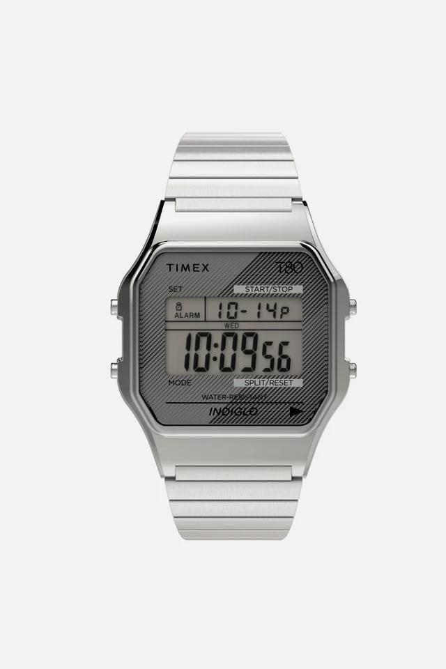 商品Timex|Timex T80 34mm Stainless Steel Expansion Band Watch,价格¥435,第3张图片详细描述