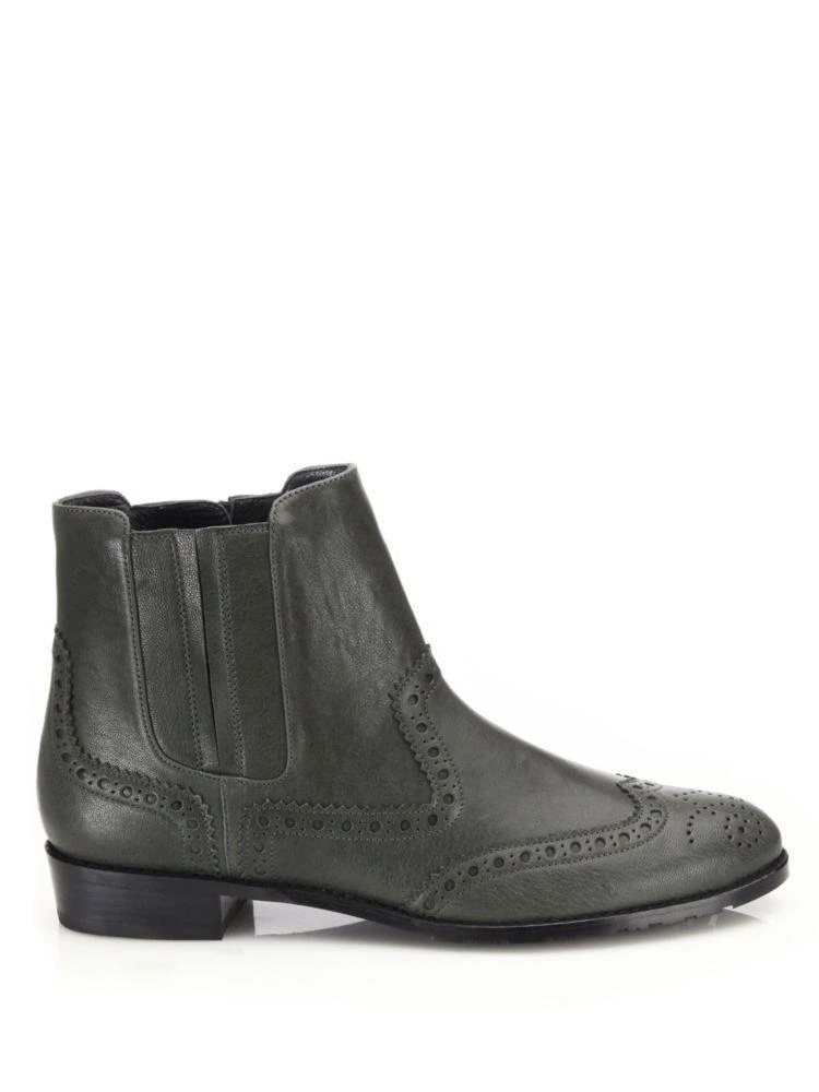 商品Stuart Weitzman|Wing It Leather Wing-Tip Ankle Boots,价格¥1494,第5张图片详细描述