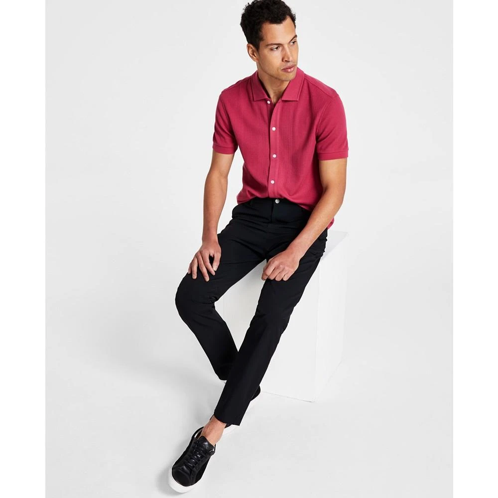 商品Calvin Klein|Men's Slim Fit Tech Solid Performance Dress Pants,价格¥199,第2张图片详细描述