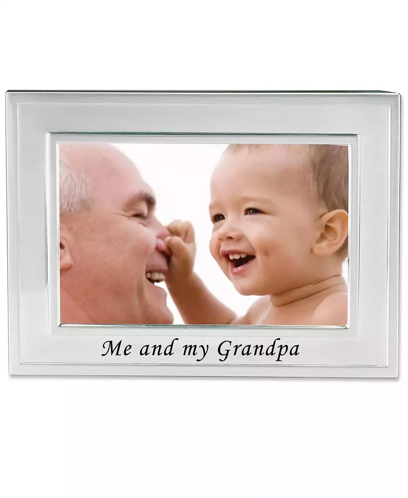 商品Lawrence Frames|Me and My Grandpa Silver Plated Picture Frame - Me and My Grandpa Design - 6" x 4",价格¥140,第1张图片
