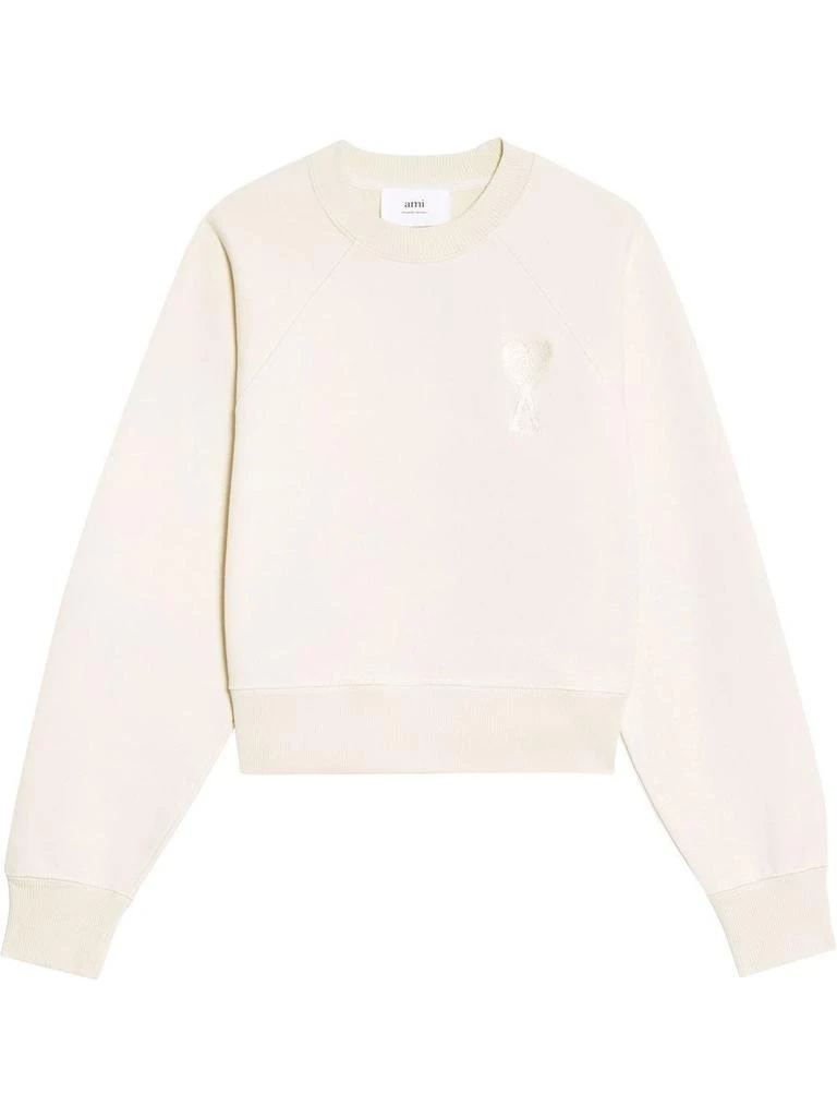 商品AMI|AMI PARIS - Ami De Coeur Organic Cotton Sweatshirt,价格¥2040,第1张图片