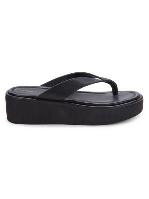 ​Leather Thong Toe Platform Sandals商品第1张图片规格展示