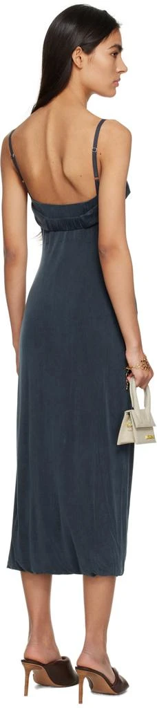 商品Jacquemus|Navy Le Raphia 'La Robe Praia' Midi Dress,价格¥2442,第3张图片详细描述