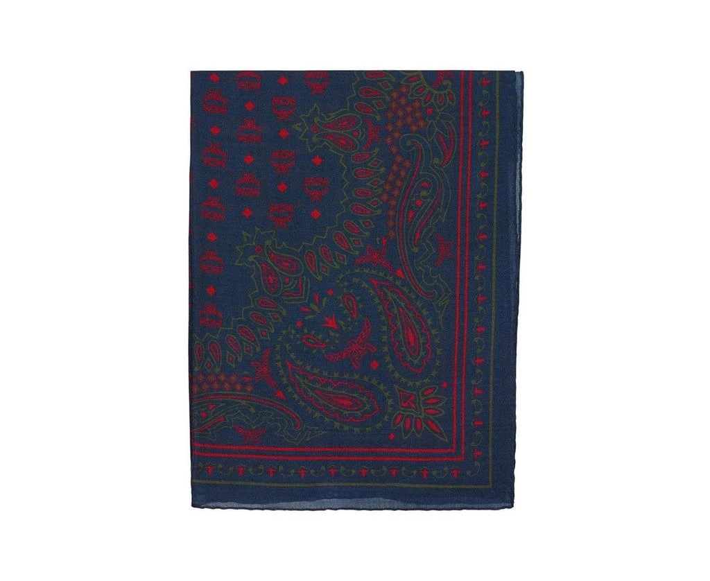 商品MCM|MCM Women's Paisley Print Wool Scarf,价格¥1552,第1张图片