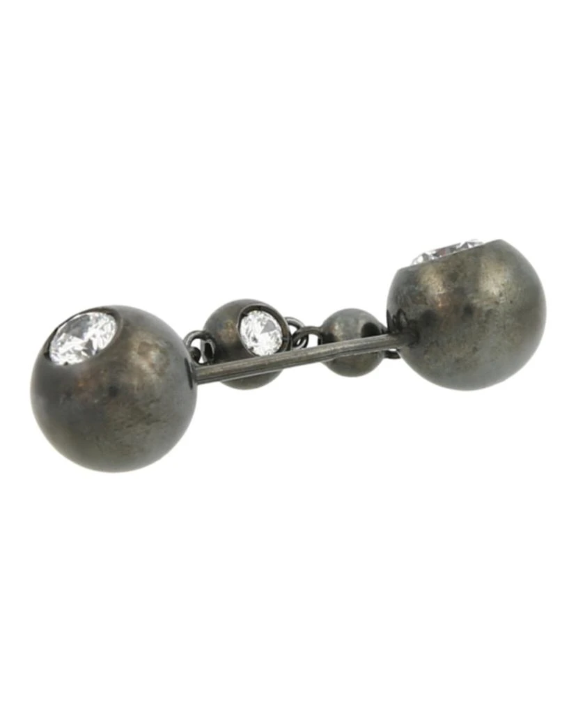 商品Bottega Veneta|Oxidized Silver Stone Brooch,价格¥1345,第2张图片详细描述