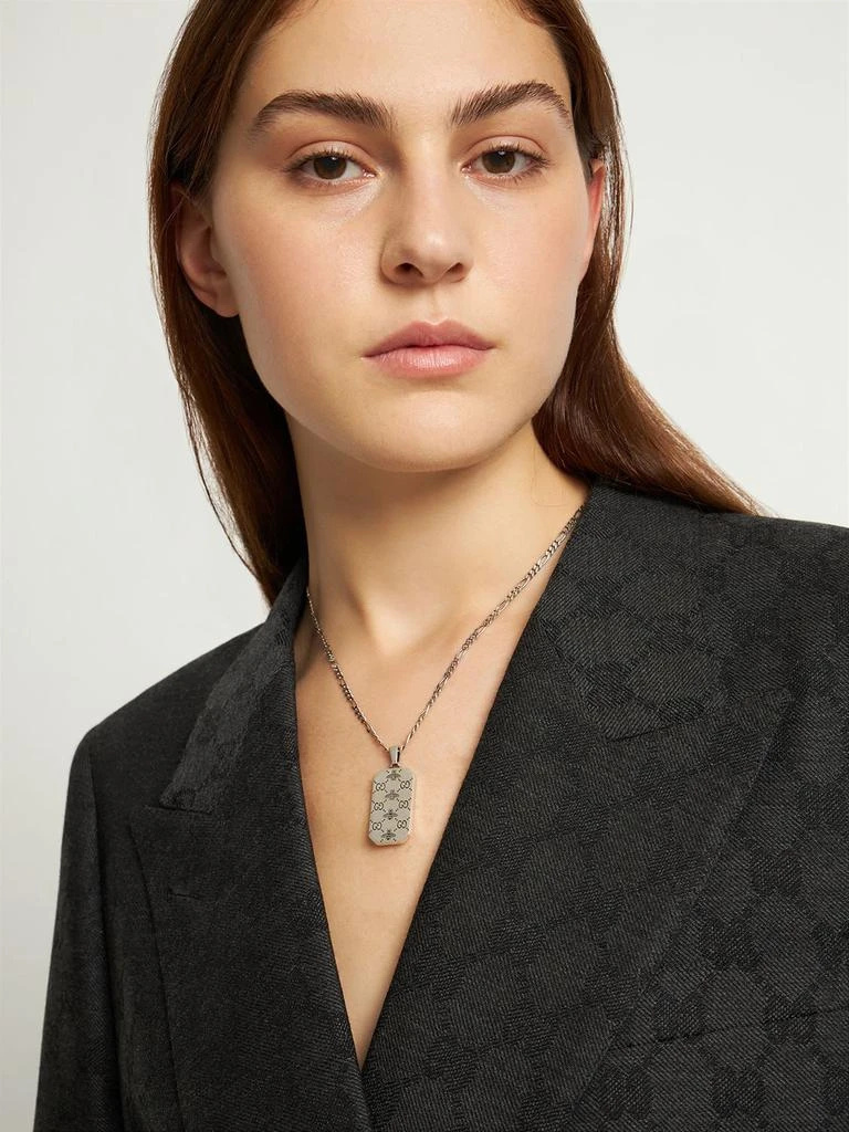 商品Gucci|Gucci Signature Silver Necklace,价格¥4756,第1张图片
