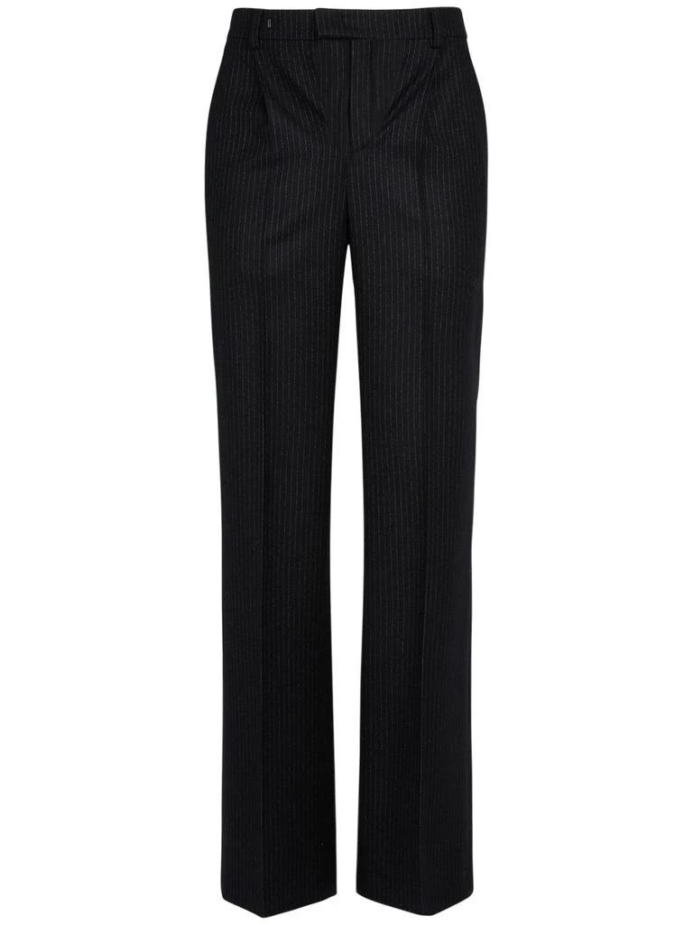 商品Yves Saint Laurent|Pleated Wool Blend Pants,价格¥14914,第1张图片