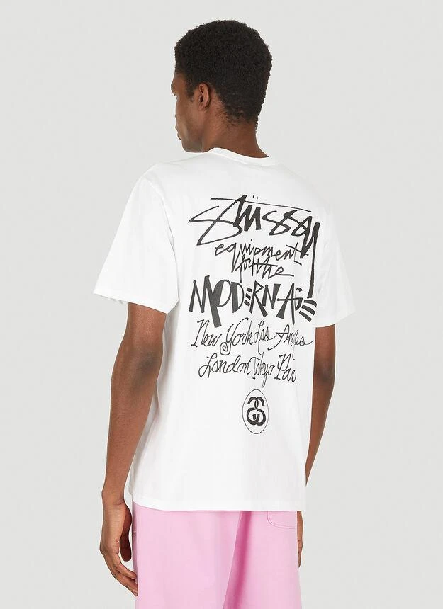 商品STUSSY|Modern Age T-Shirt in White,价格¥210,第4张图片详细描述