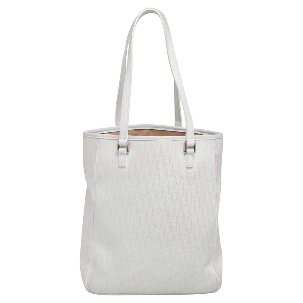 商品[二手商品] Dior|Dior White Diorissimo Canvas Shopping Tote,价格¥4684,第4张图片详细描述