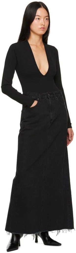 商品AGOLDE|Black Hilla Denim Maxi Skirt,价格¥983,第4张图片详细描述