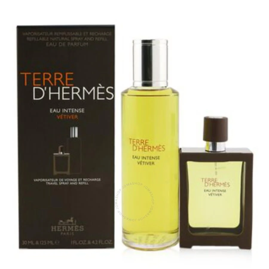 商品Hermes|- Terre D'Hermes Eau Intense Vetiver Coffret: Eau De Parfum Spray 30ml + Refill 125ml  2pcs,价格¥578,第2张图片详细描述