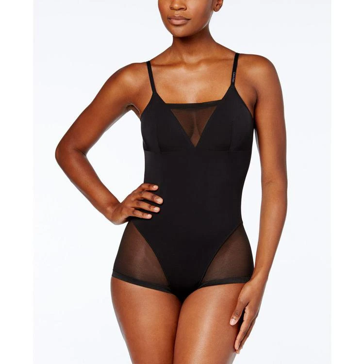 商品Calvin Klein|Light Control Sculpted Illusion Bodysuit QF1835,价格¥258,第1张图片