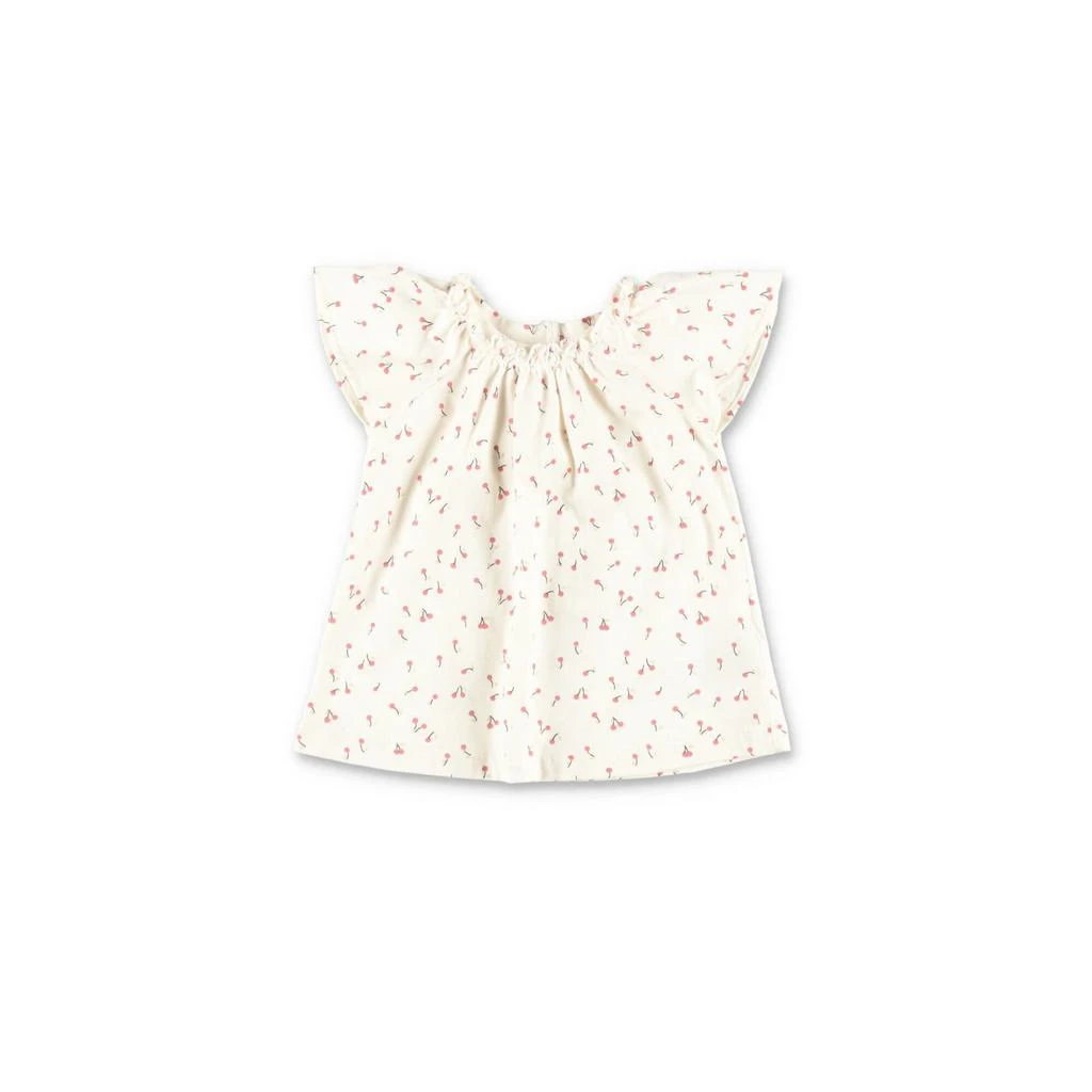 商品Bonpoint|Bonpoint Set Bianco In Jersey Di Cotone Con Coulotte E Blusa Baby Girl,价格¥901,第1张图片