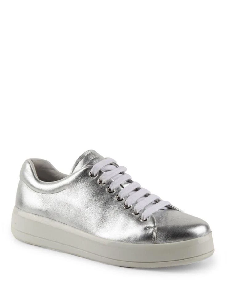 商品Prada|Metallic Leather Sneakers,价格¥1786,第1张图片