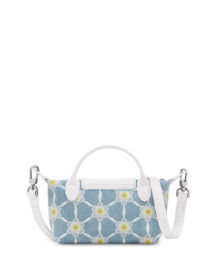 商品Longchamp|Le Pliage Marguerites Daisy Denim Mini Pouch Crossbody,价格¥1264,第3张图片详细描述