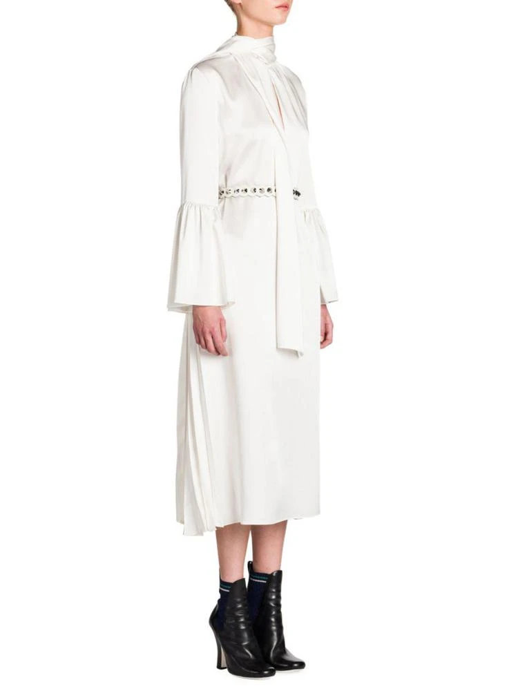 商品Fendi|Scarf-Detail Satin Cady Belted Bell Sleeve Midi Dress,价格¥6565,第1张图片