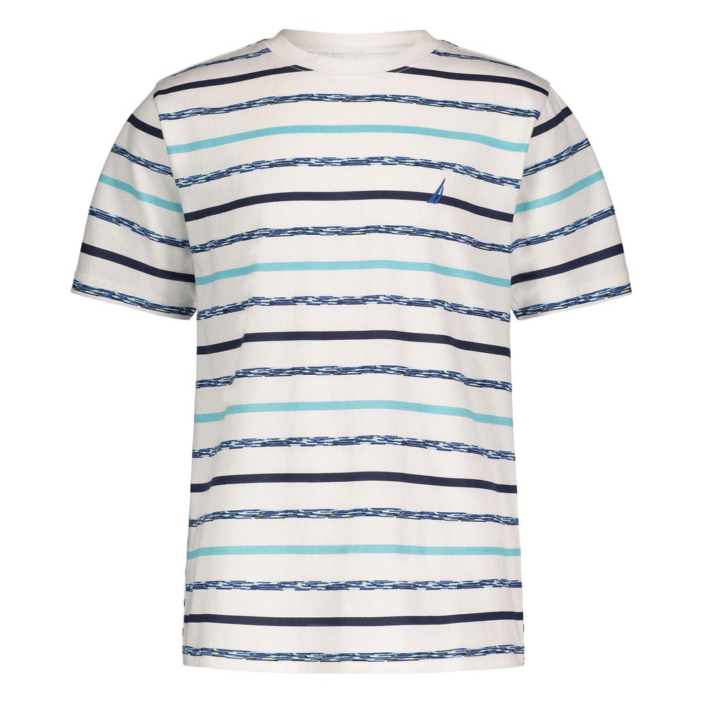 Nautica Toddler Boys' Textured Stripe T-Shirt (2T-4T)商品第2张图片规格展示