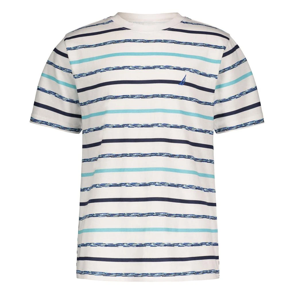 商品Nautica|Nautica Toddler Boys' Textured Stripe T-Shirt (2T-4T),价格¥104,第1张图片