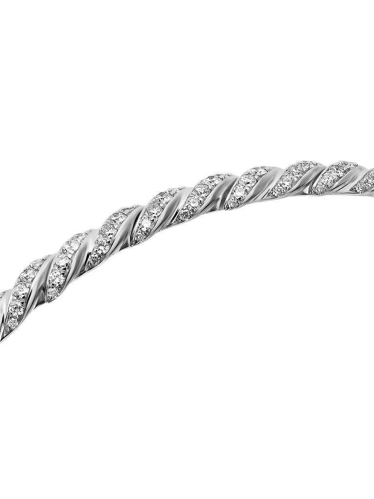 商品David Yurman|Sculpted Cable Flex Bracelet in 18K White Gold,价格¥44233,第4张图片详细描述