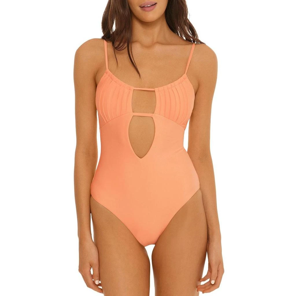 商品Isabella Rose|Isabella Rose Womens Sunray Maillot Cut-Out Open Back One-Piece Swimsuit,价格¥157,第1张图片